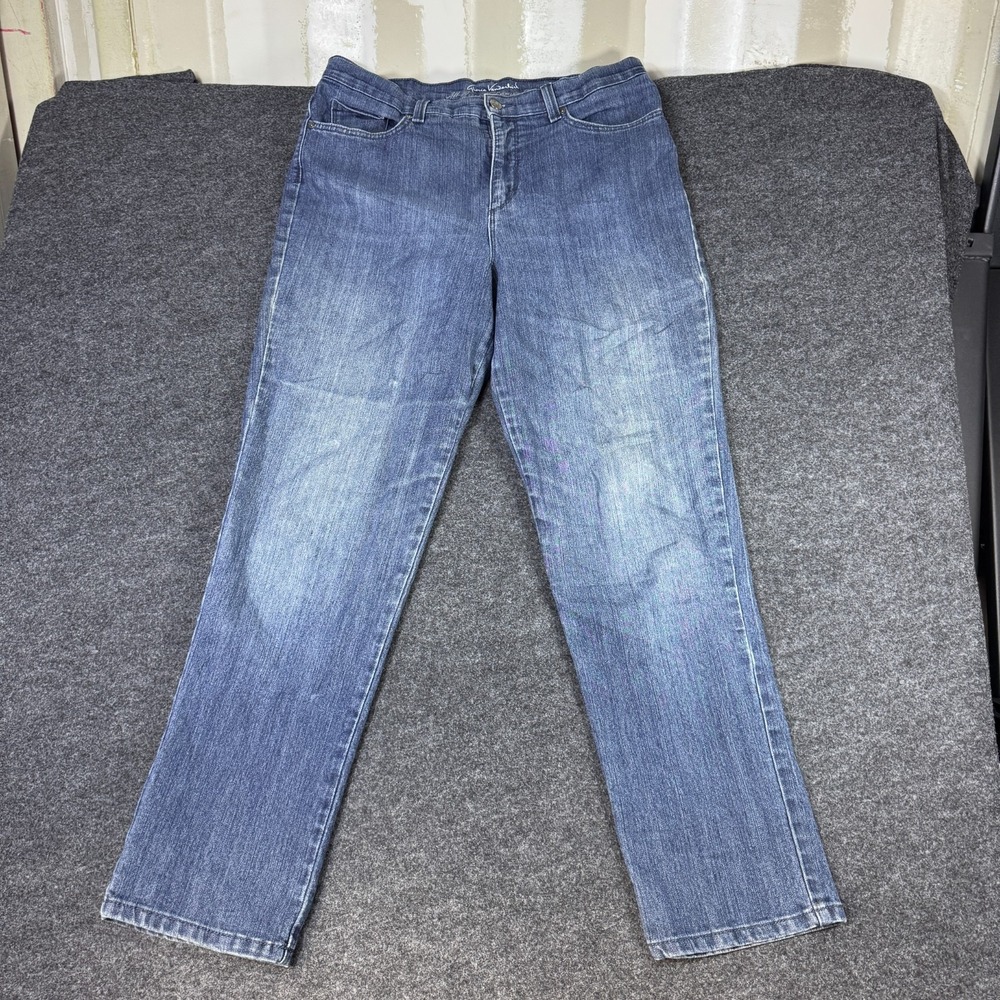 Gloria Vanderbilt Amanda All Around Slimming Effect Jeans Womens 12 Blue Denim